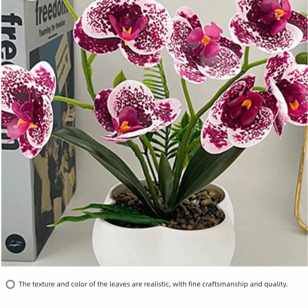 Orchid Potting Mix - Sztuczna orchidea motylkowa Multi-Bloom DIY, sztuczne