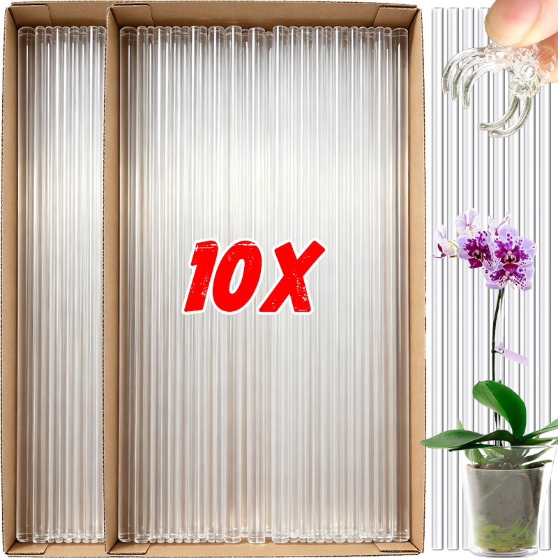 Orchid Potting Mix - Wielorazowe Przezroczyste Podpórki do Kwiatów Akrylowe