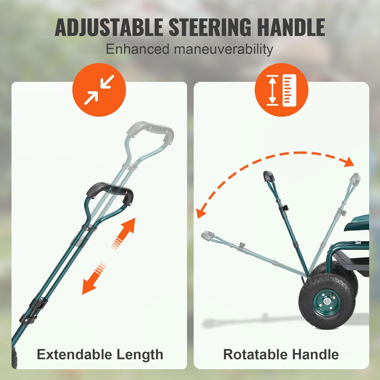 Wózek ogrodowy z kółkami i sie – Gardening Yard Tools recenzja i cena